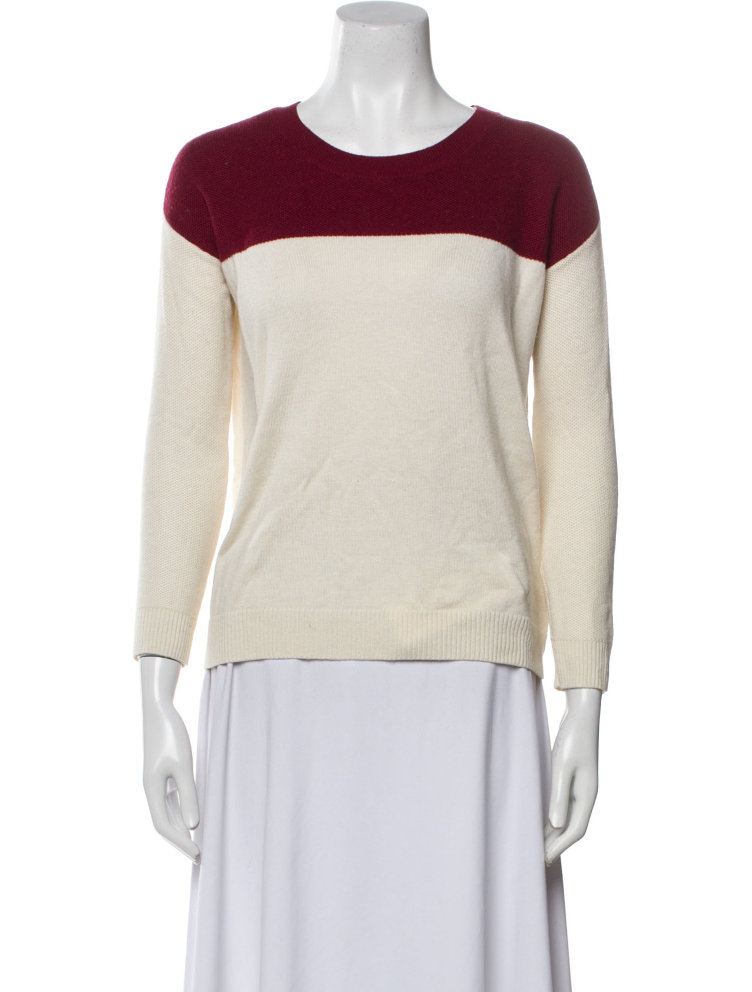 Joie Nylon Colorblock Pattern Sweater