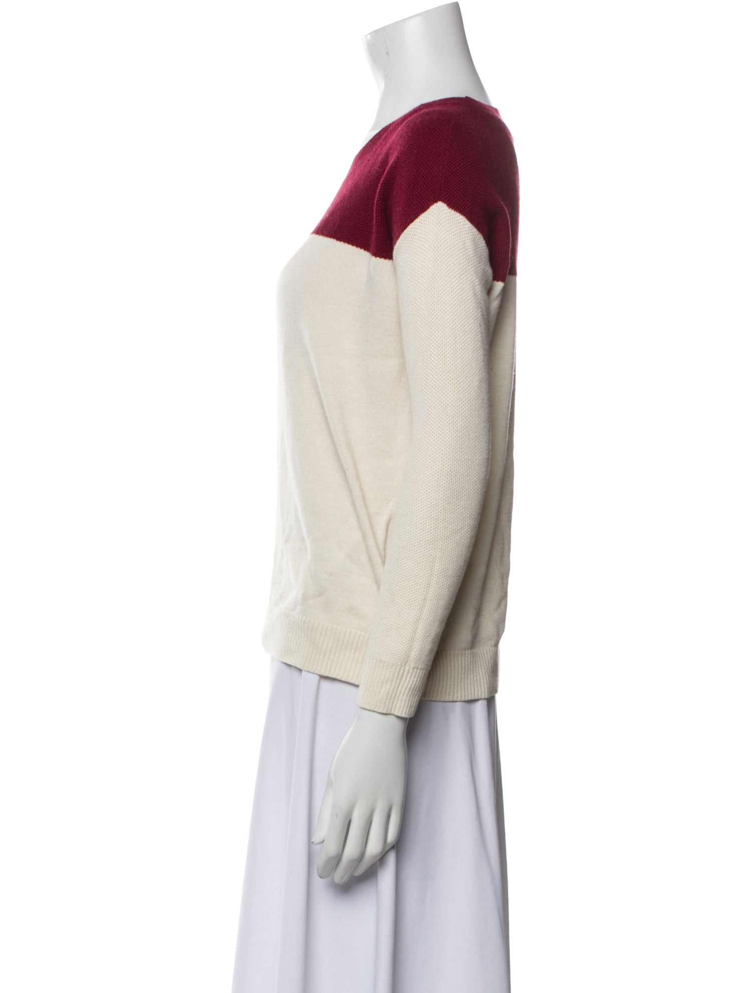 Joie Nylon Colorblock Pattern Sweater