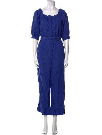 Joie Linen Scoop Neck Jumpsuit