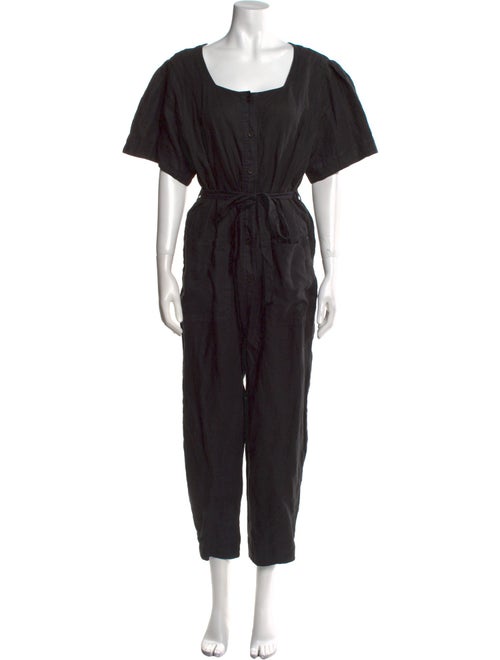 Joie Linen Square Neckline Jumpsuit