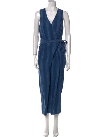 Joie Linen V-Neck Jumpsuit