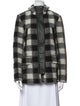 Joie Wool Plaid Print Coat