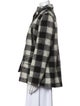 Joie Wool Plaid Print Coat
