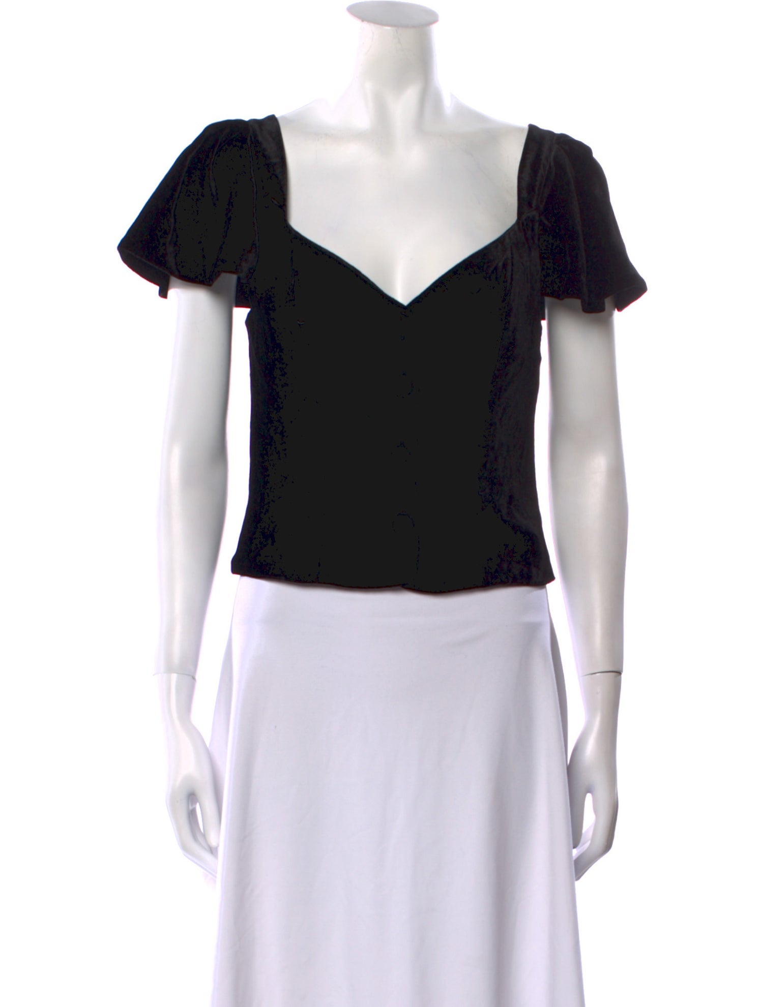 Joie Silk V-Neck Crop Top w/ Tags