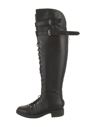 Joie Leather Lace-Up Boots
