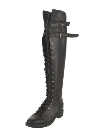 Joie Leather Lace-Up Boots