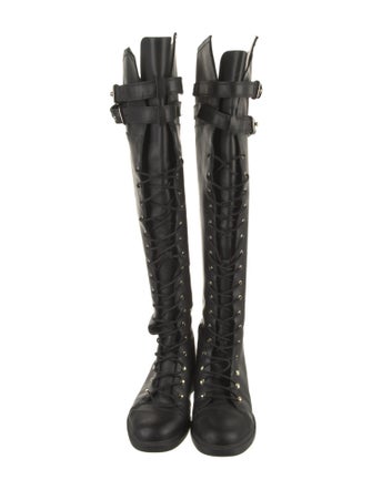 Joie Leather Lace-Up Boots