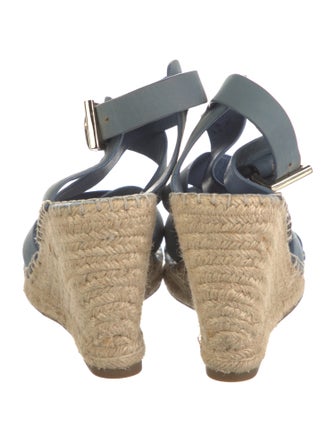 Joie Leather Whipstitch Trim Espadrilles