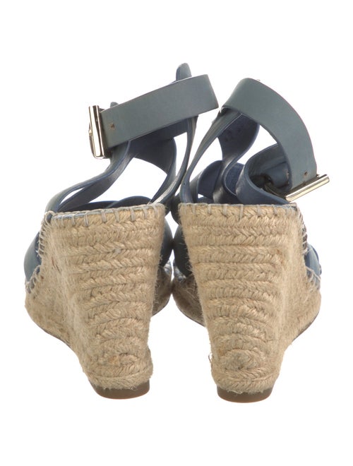 Joie Leather Whipstitch Trim Espadrilles