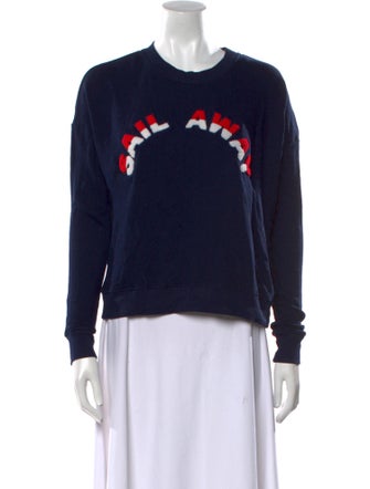 Joie Graphic Print Crew Neck Sweater