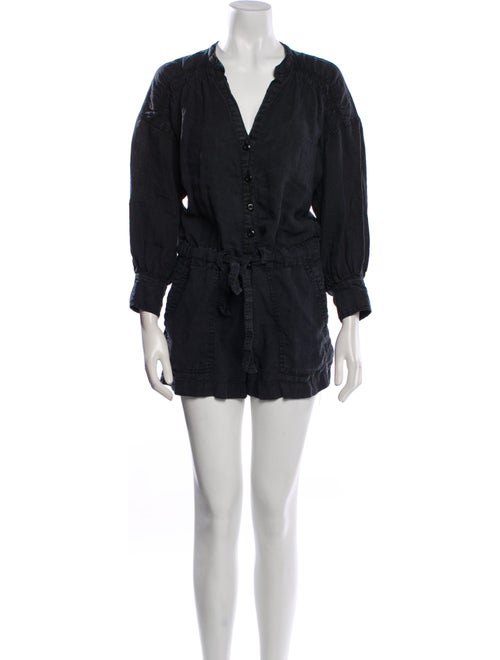 Joie Linen V-Neck Romper