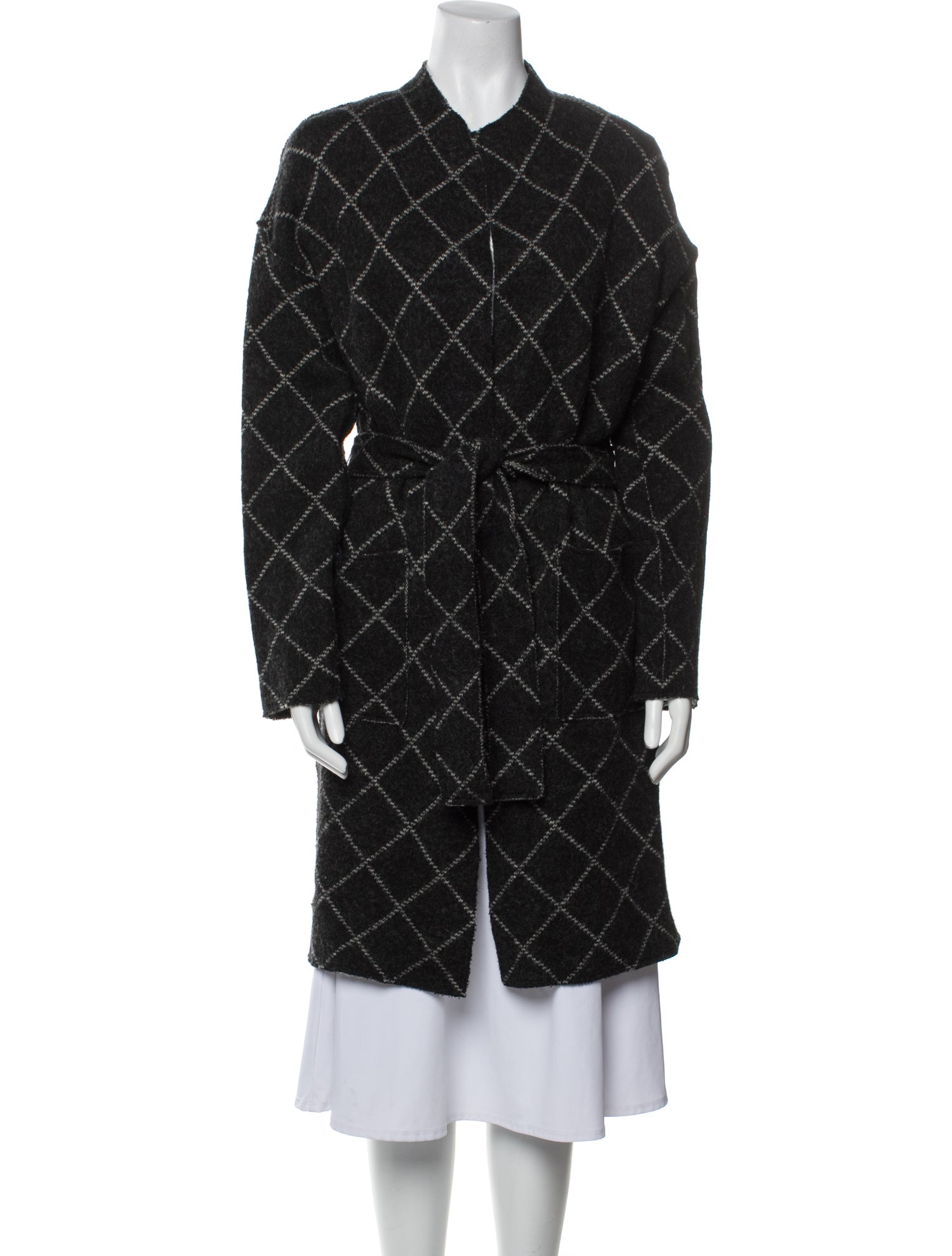 Joie Wool Plaid Print Sweater