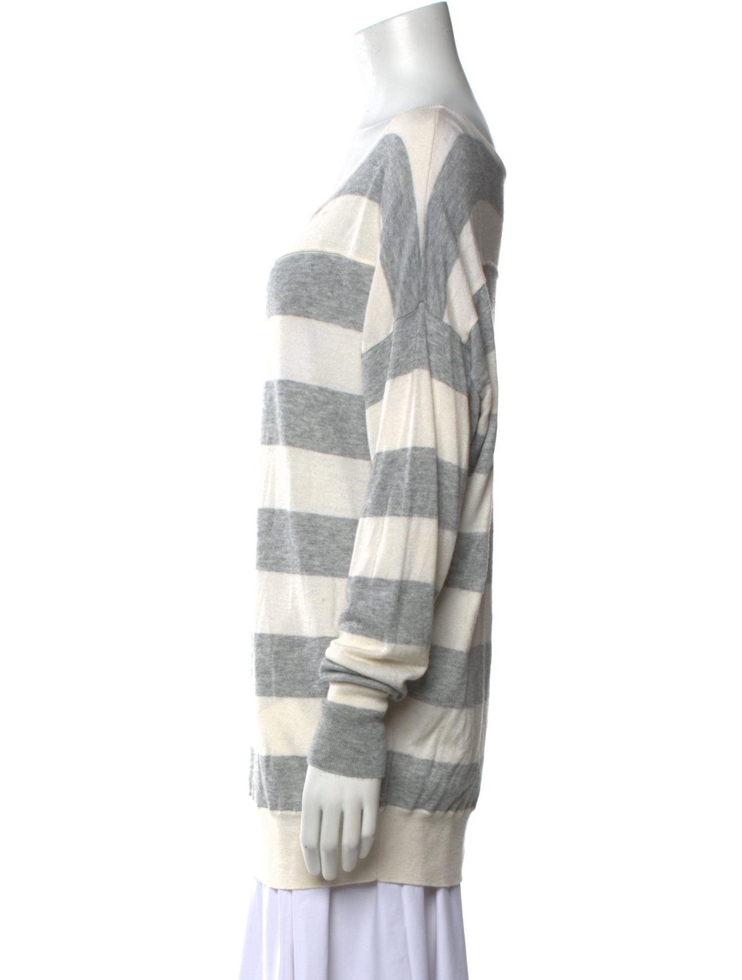Joie Striped Bateau Neckline Sweater