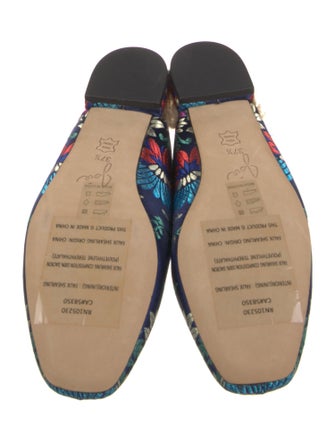 Joie Satin Patterned Mules
