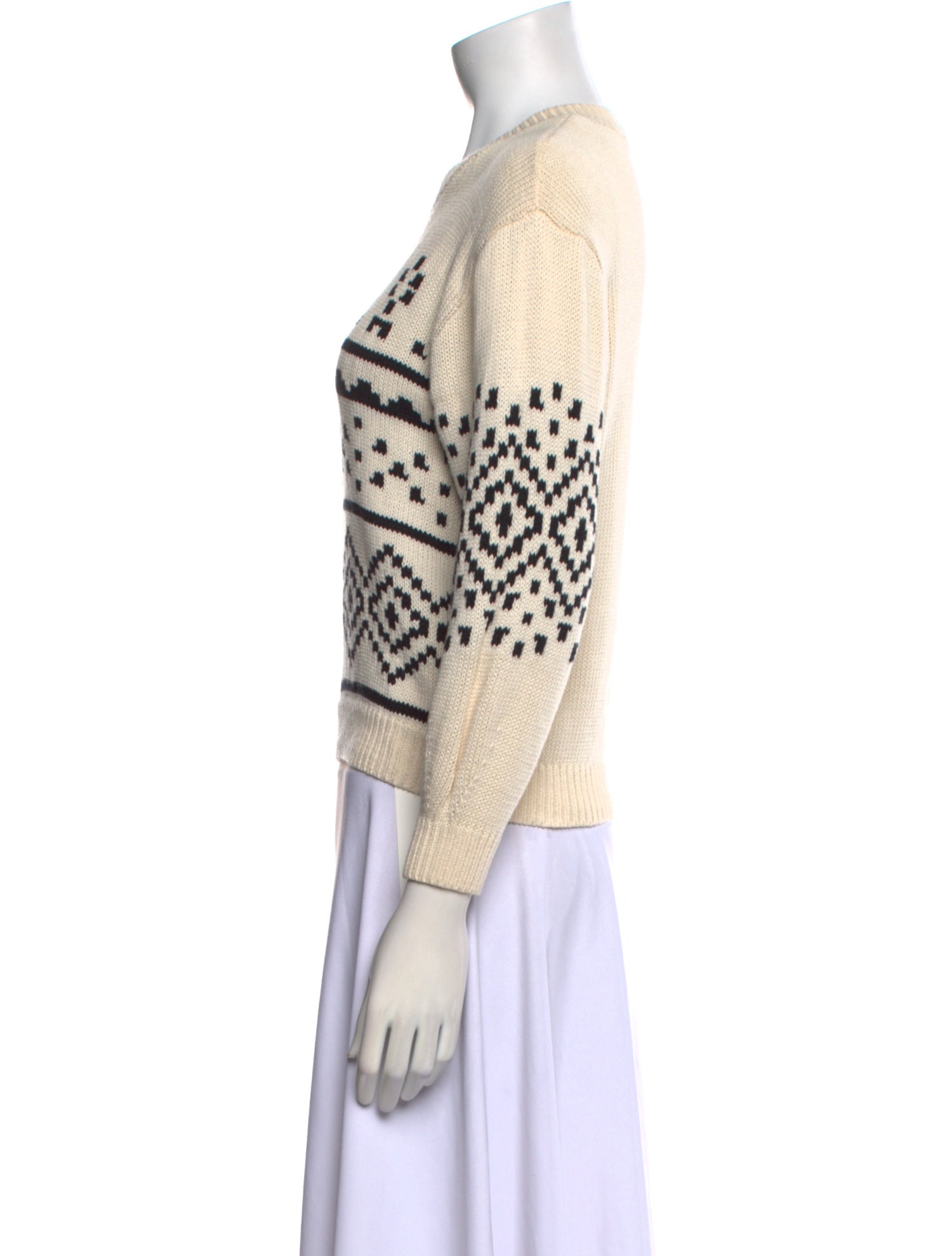 Joie Printed Crew Neck Sweater