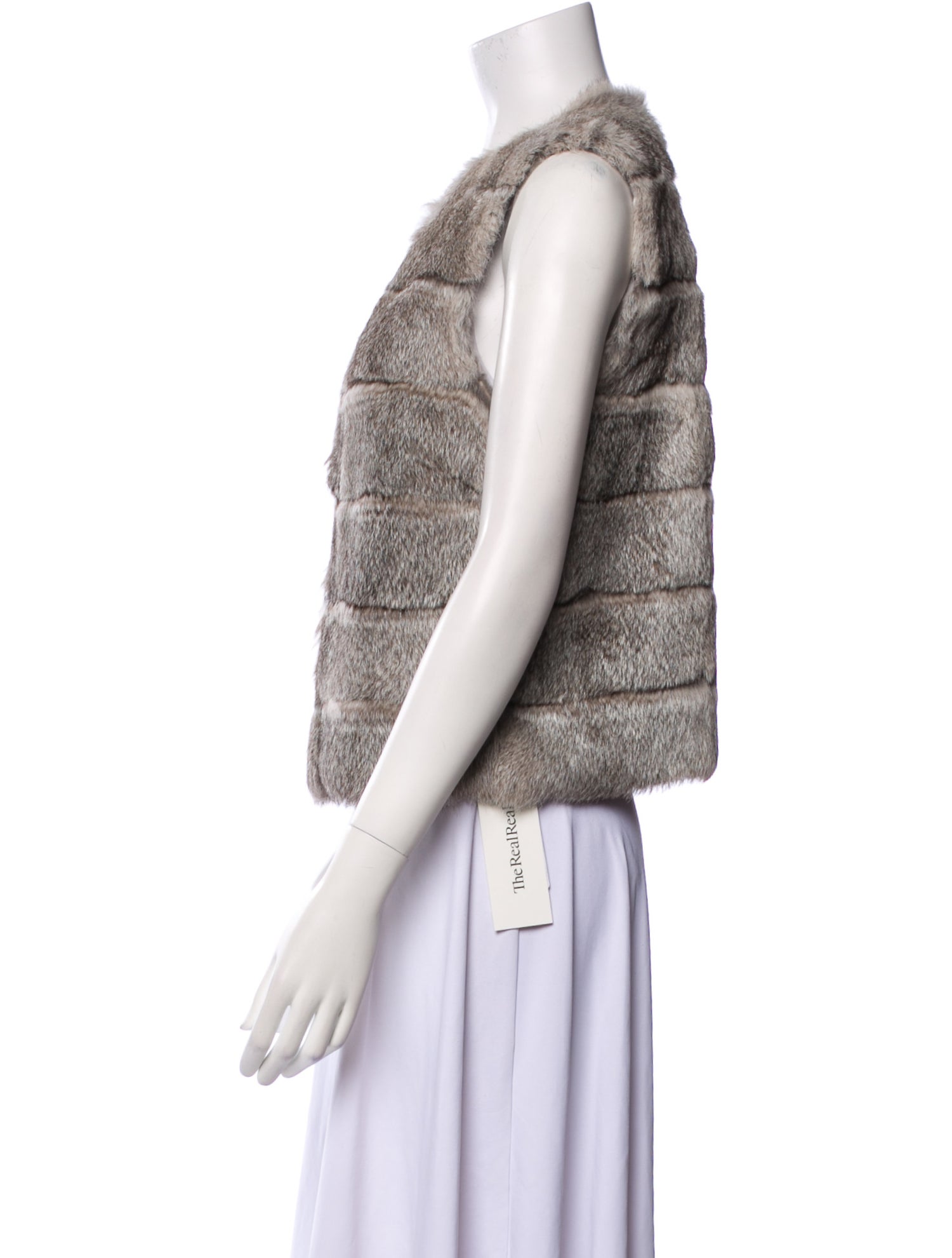 Joie Striped Fur Jacket