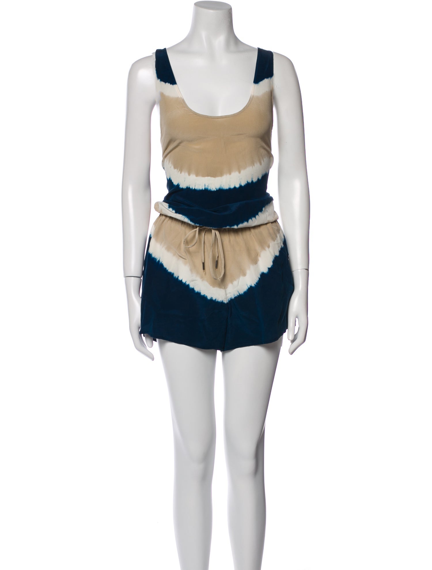 Joie Silk Tie-Dye Print Romper