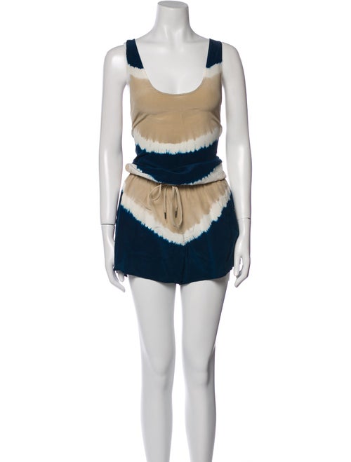 Joie Silk Tie-Dye Print Romper