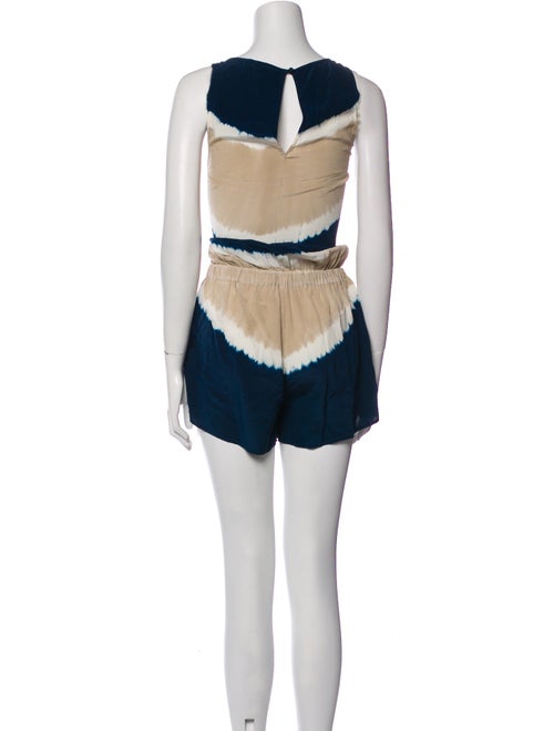 Joie Silk Tie-Dye Print Romper