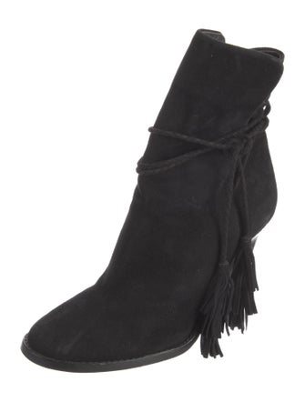 Joie Suede Tassel Accents Boots