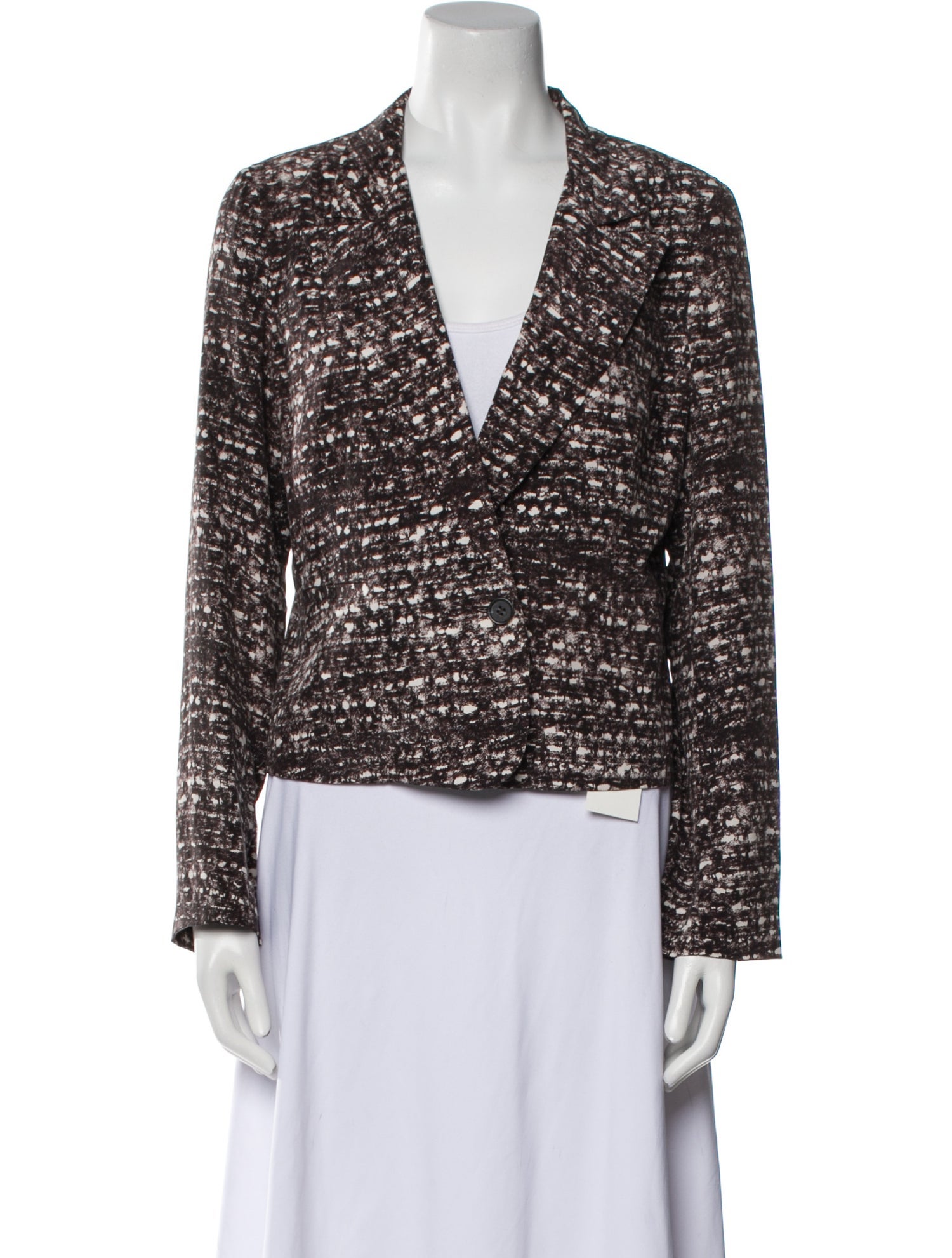 Joie Silk Tweed Pattern Blazer