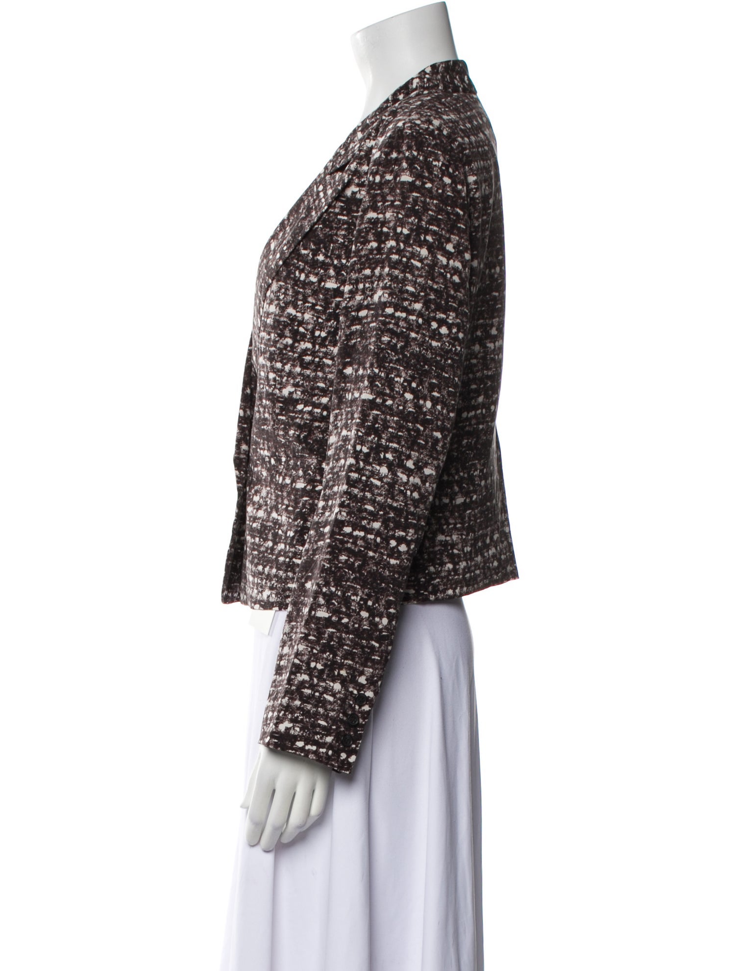 Joie Silk Tweed Pattern Blazer