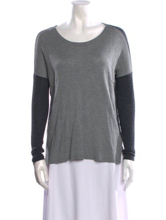 Joie Colorblock Pattern Scoop Neck Sweater