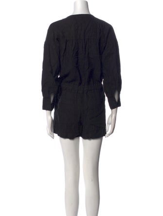 Joie Linen V-Neck Romper