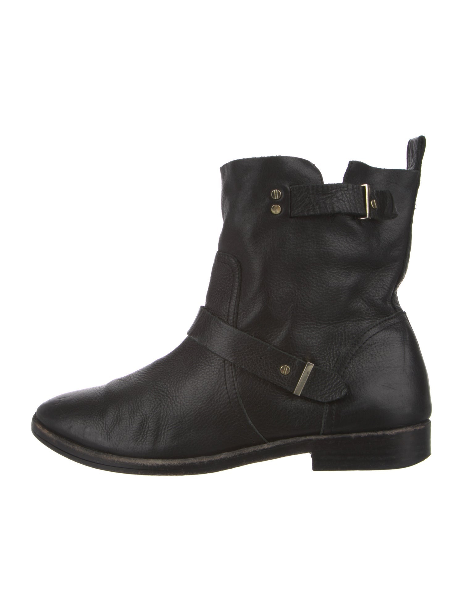 Joie Leather Moto Boots