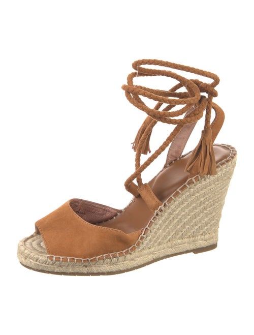 Joie Suede Tassel Accents Slingback Pumps