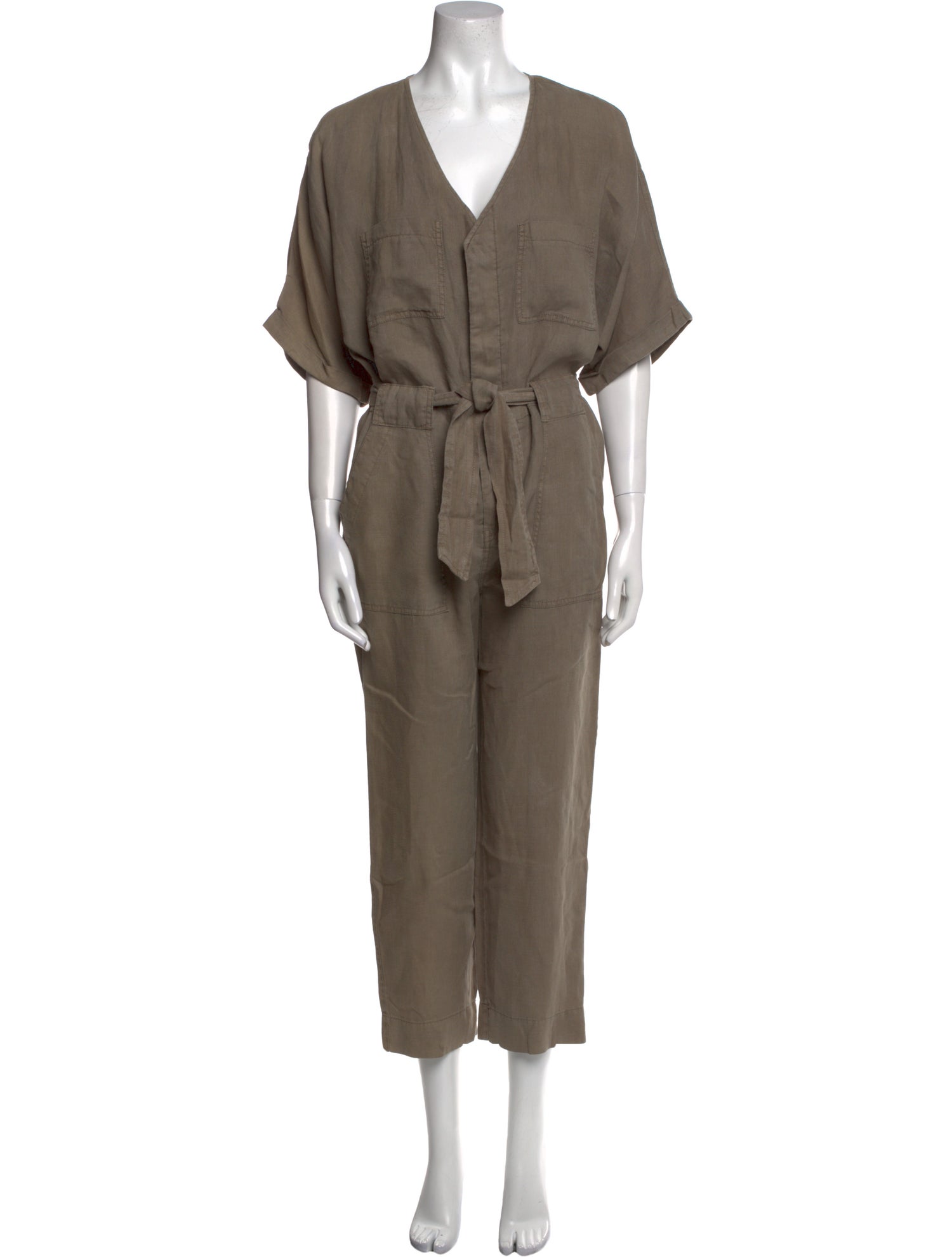 Joie Linen V-Neck Jumpsuit