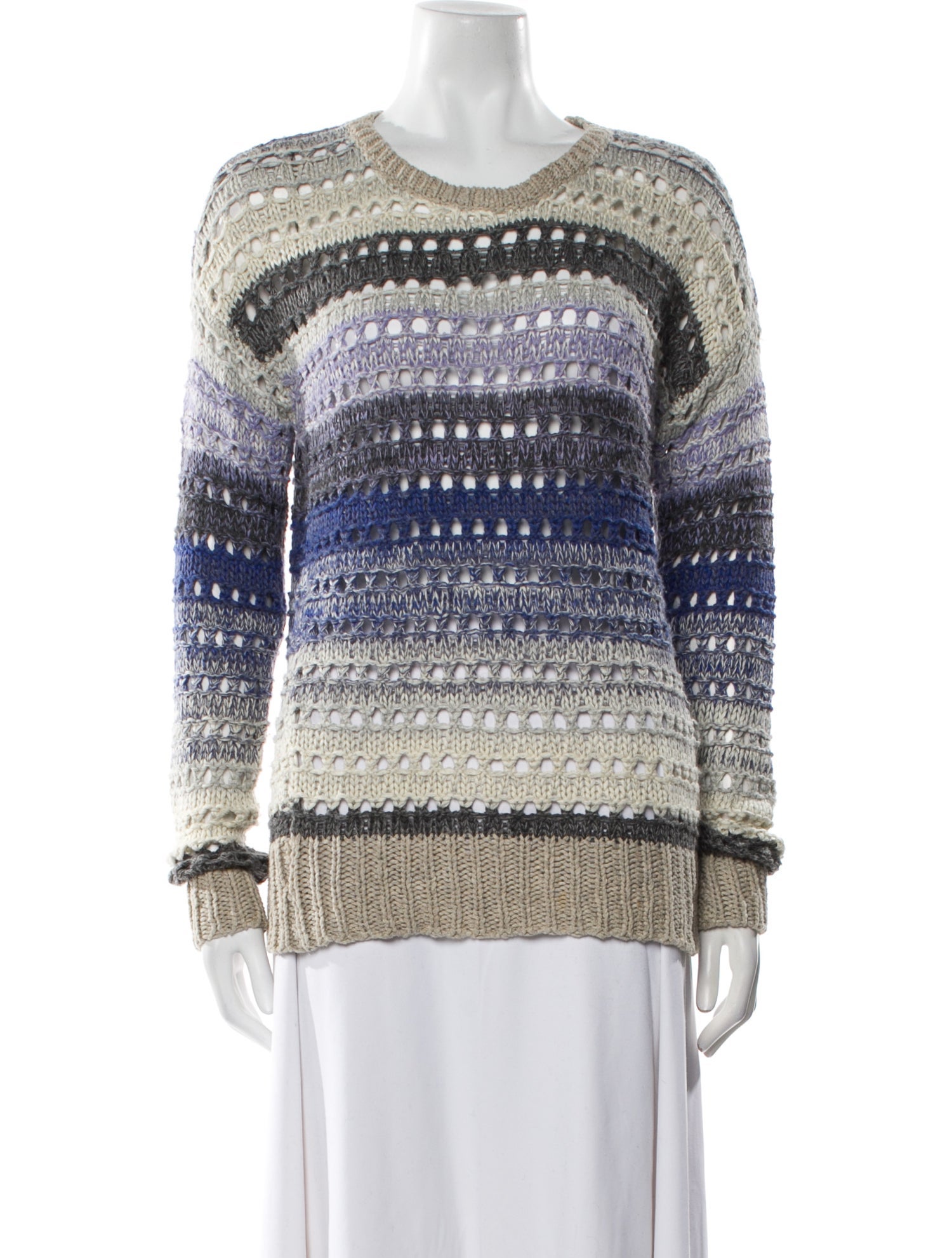 Joie Striped Scoop Neck Sweater