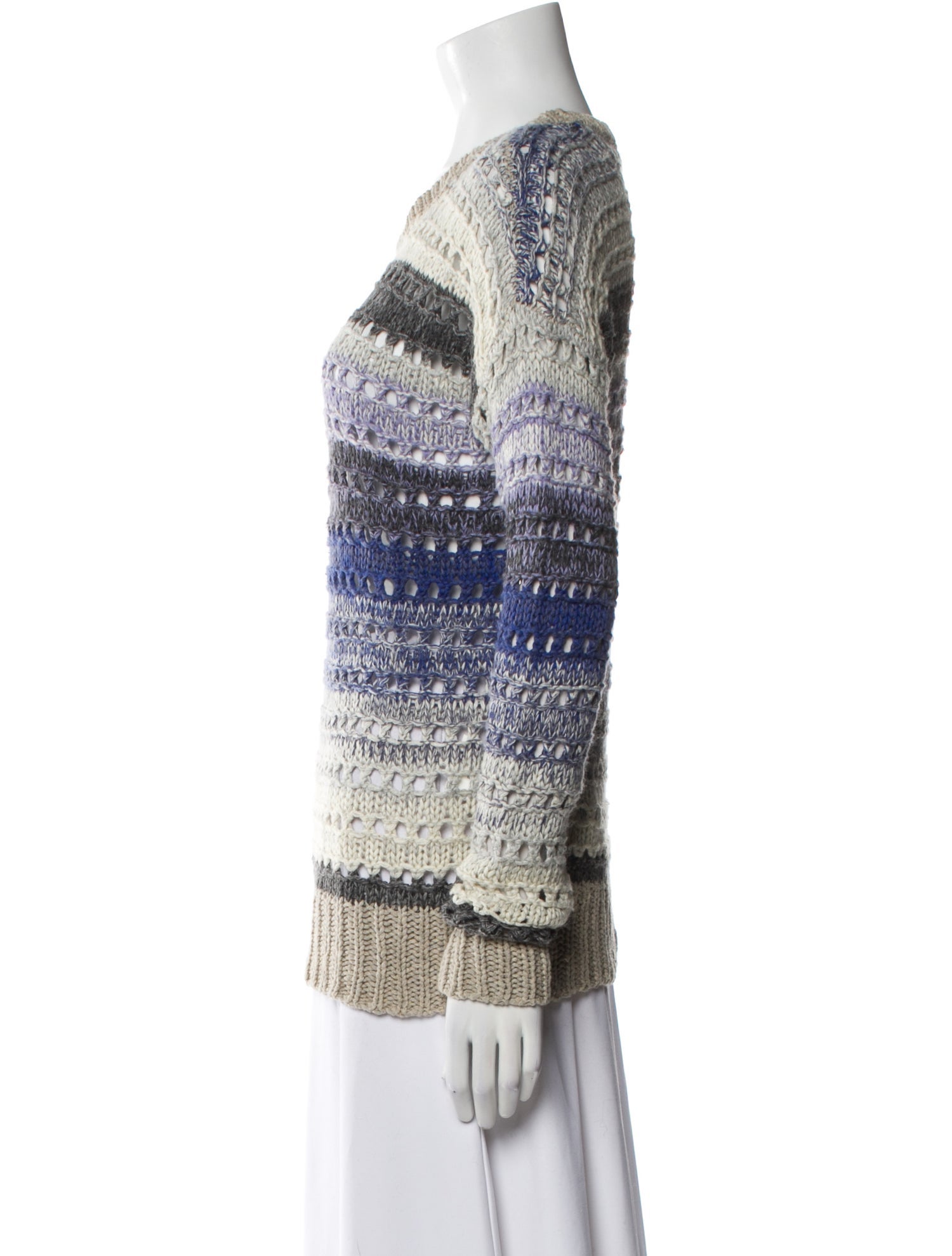 Joie Striped Scoop Neck Sweater