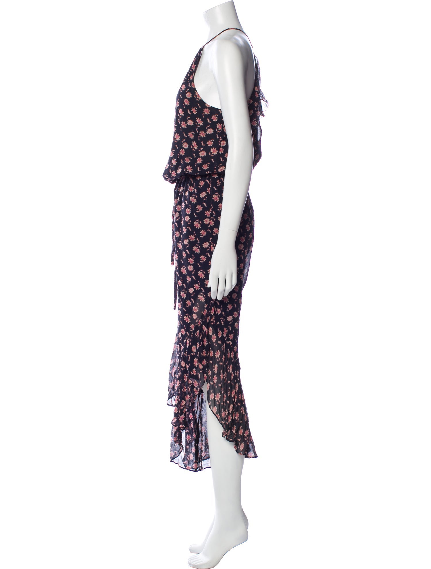 Joie Silk Floral Print Jumpsuit