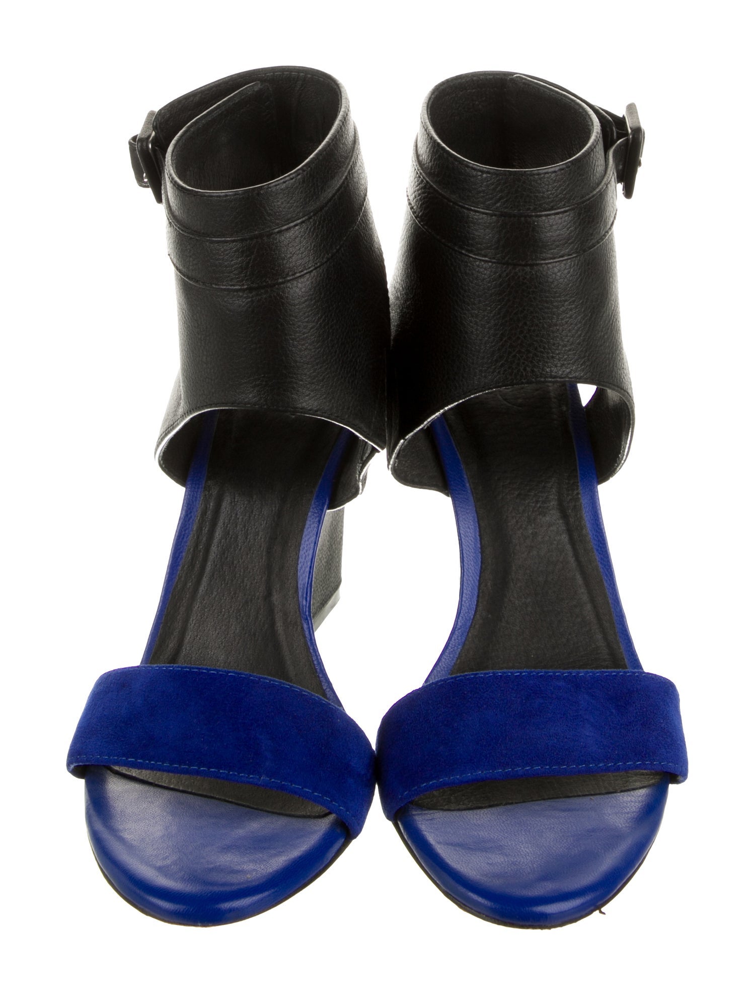 Joie Leather Colorblock Pattern Slingback Sandals