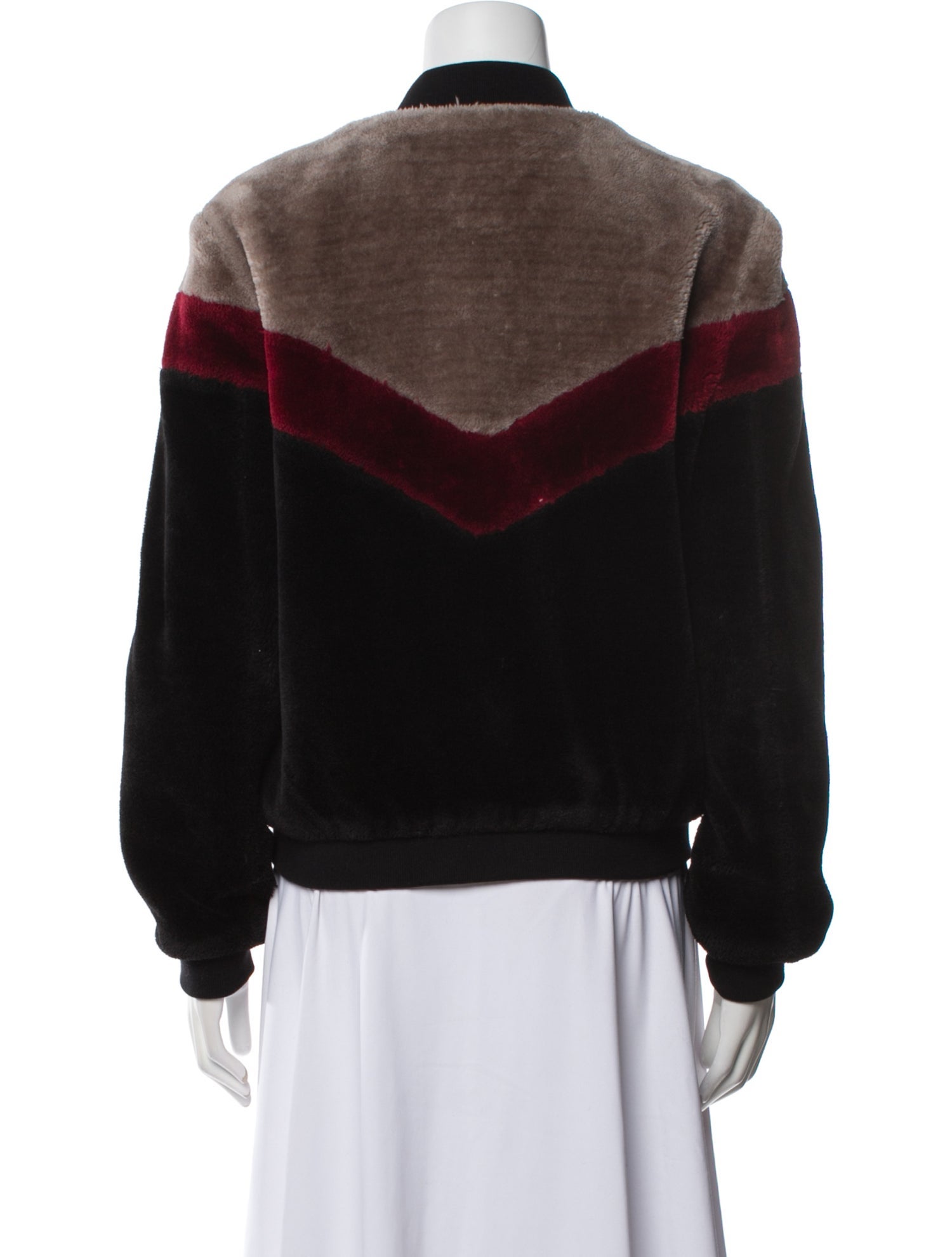 Joie Colorblock Pattern Bomber Jacket