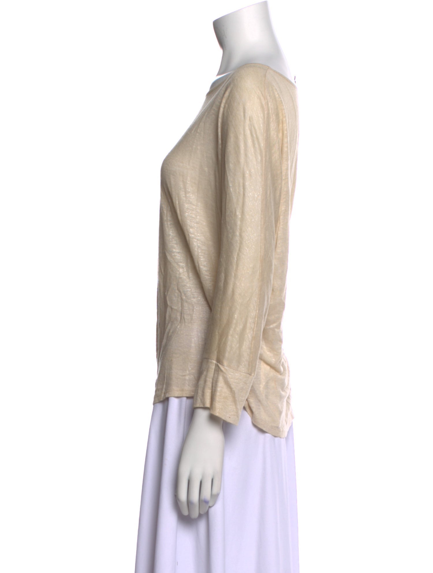 Joie Linen Scoop Neck Sweater