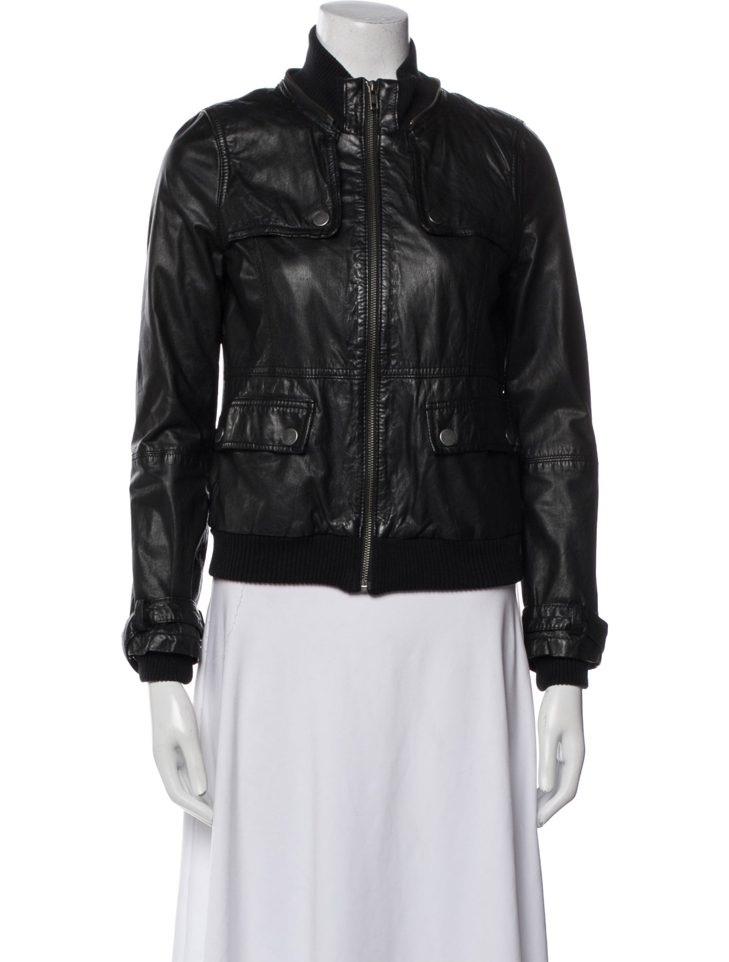 Joie Leather Bomber Jacket