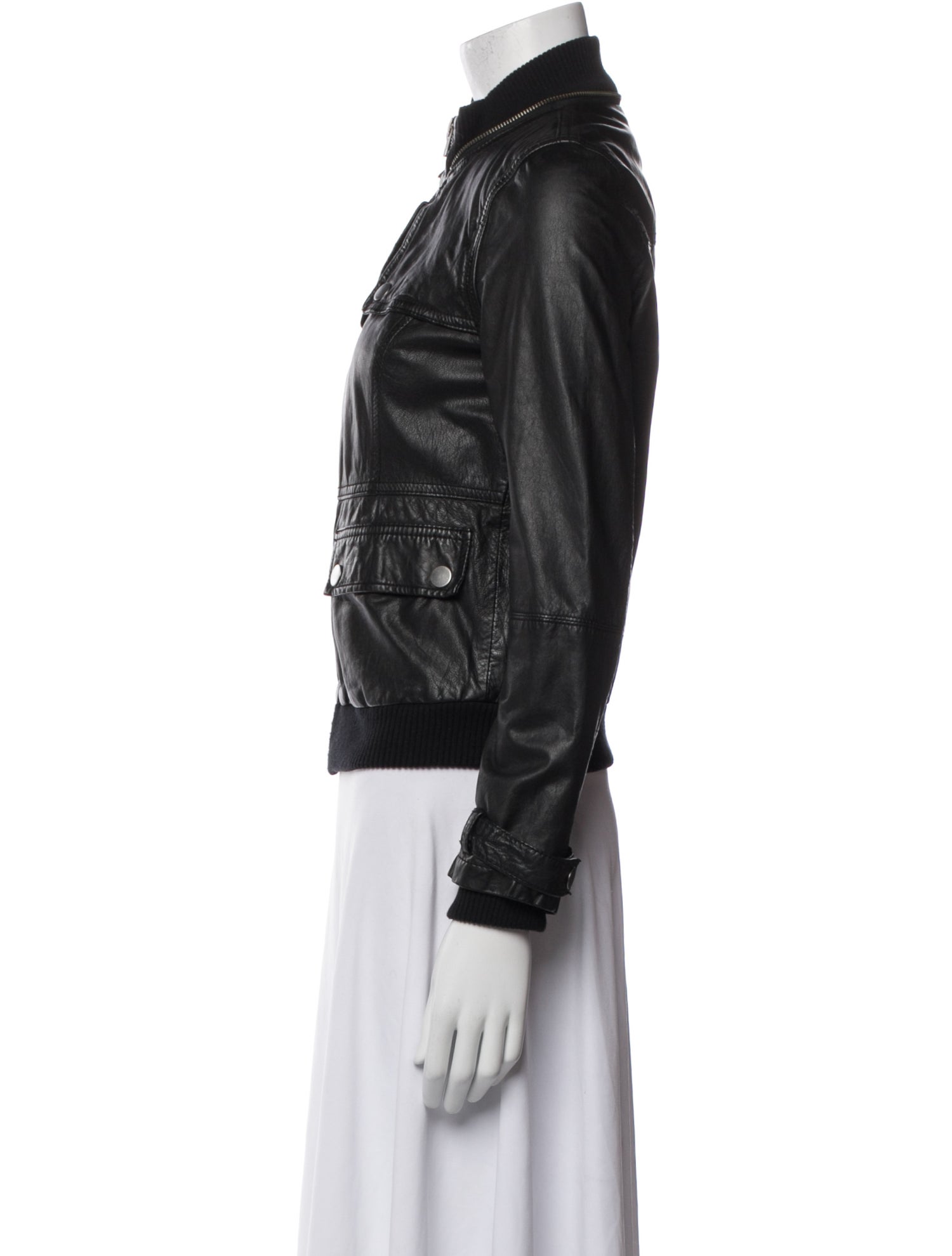 Joie Leather Bomber Jacket