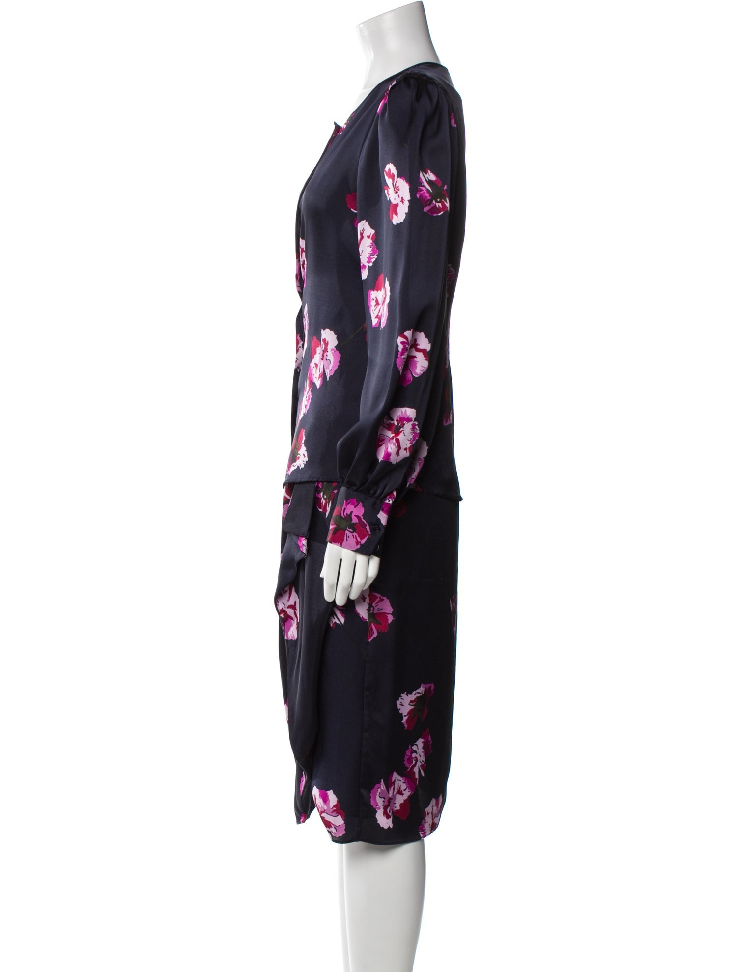 Joie Silk Floral Print Skirt Set