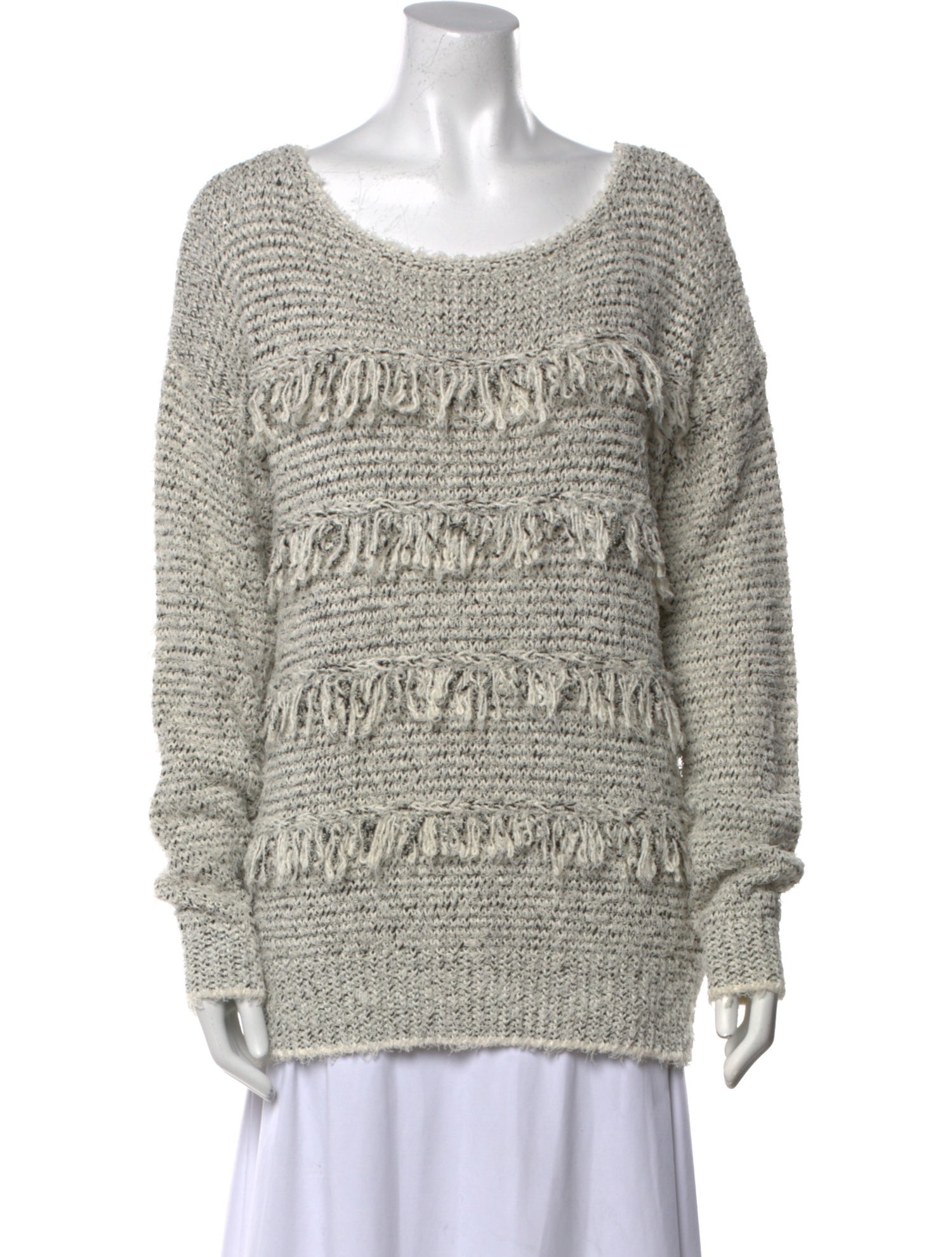 Joie Printed Scoop Neck Sweater