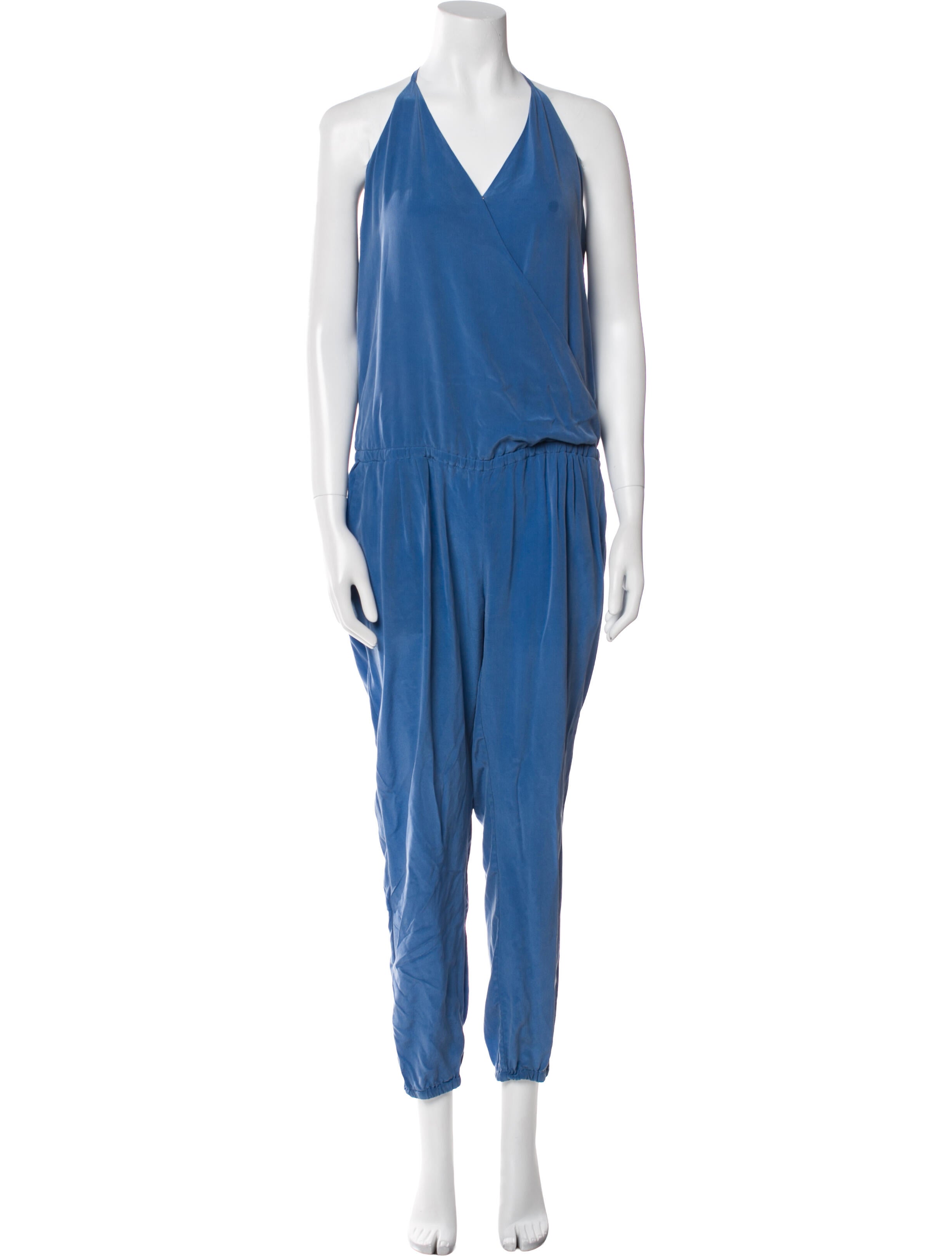 Joie Silk V-Neck Jumpsuit