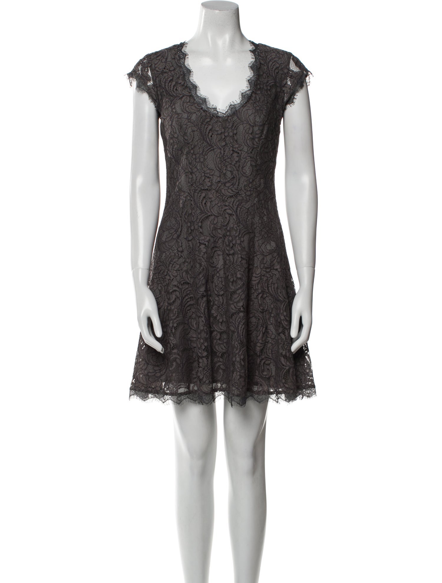 Joie Lace Pattern Mini Dress