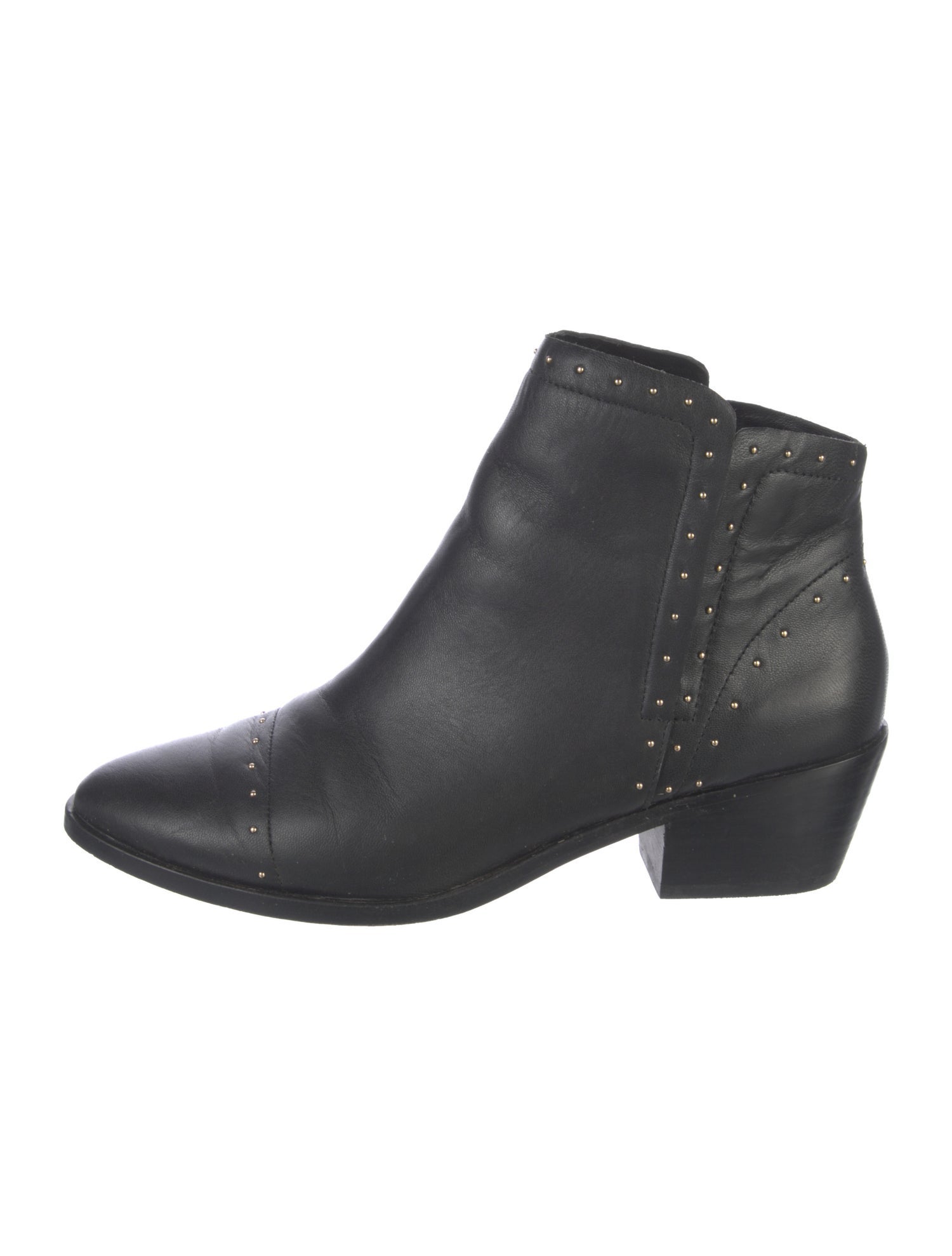 Joie Leather Studded Accents Boots