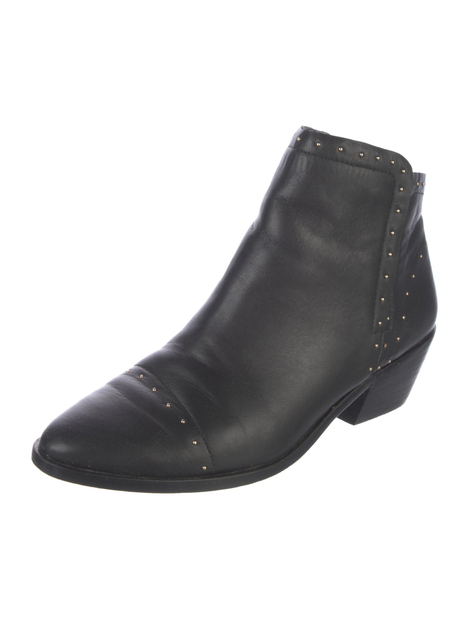 Joie Leather Studded Accents Boots