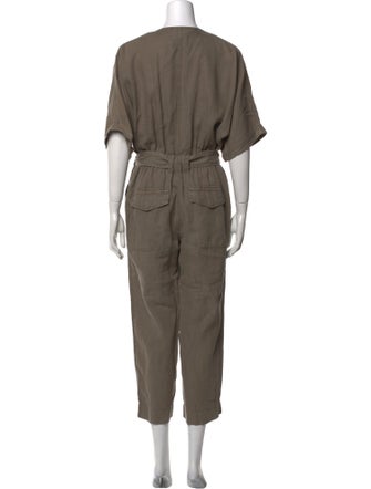 Joie Linen V-Neck Jumpsuit