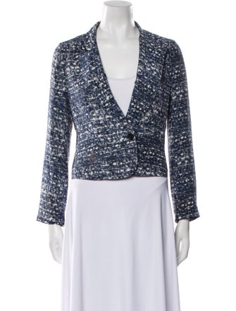 Joie Silk Tweed Pattern Jacket