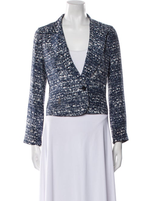 Joie Silk Tweed Pattern Jacket