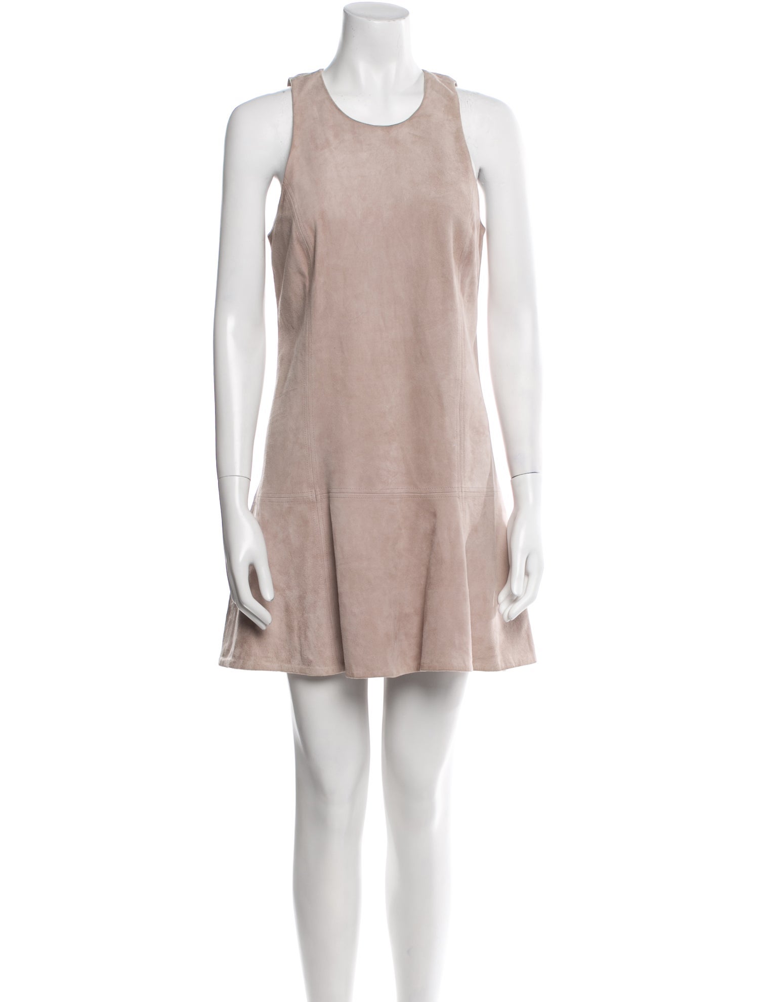 Joie Goat Leather Mini Dress