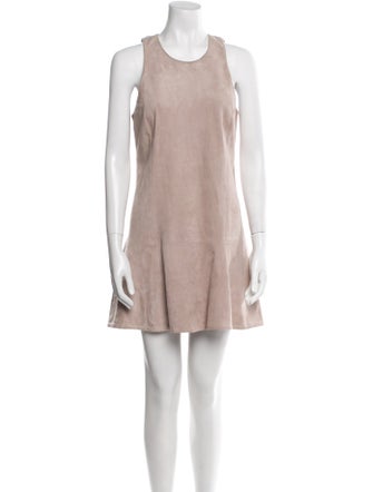 Joie Goat Leather Mini Dress